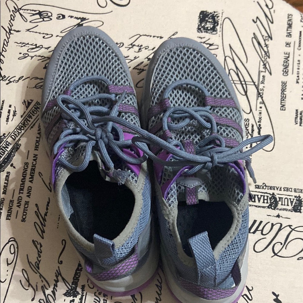 WOLF Gray and Purple Athletic Shoes